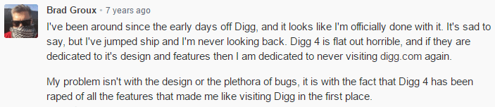 Digg User Complaint