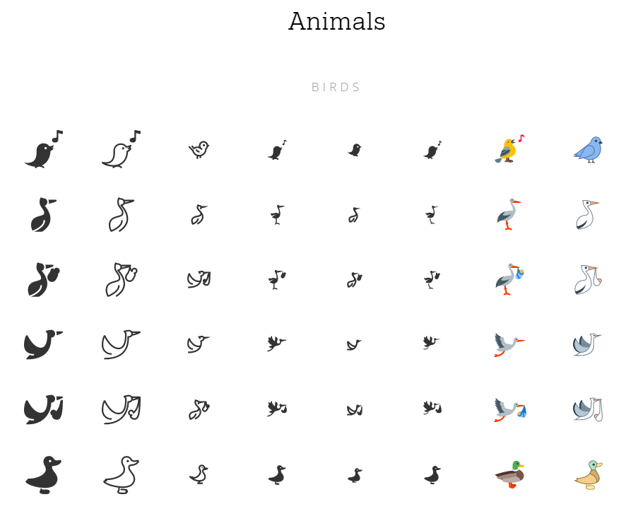 category icons animal