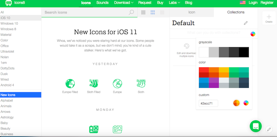 Icons8 app