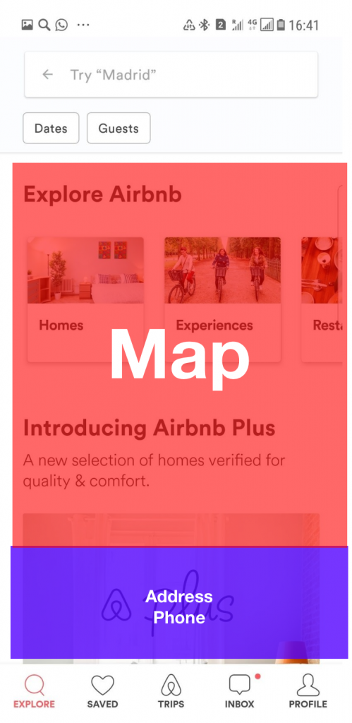 user goals airbnb interaction design