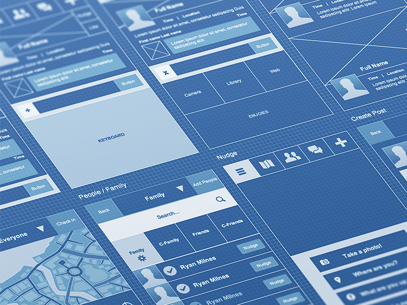 wireframing for UX design
