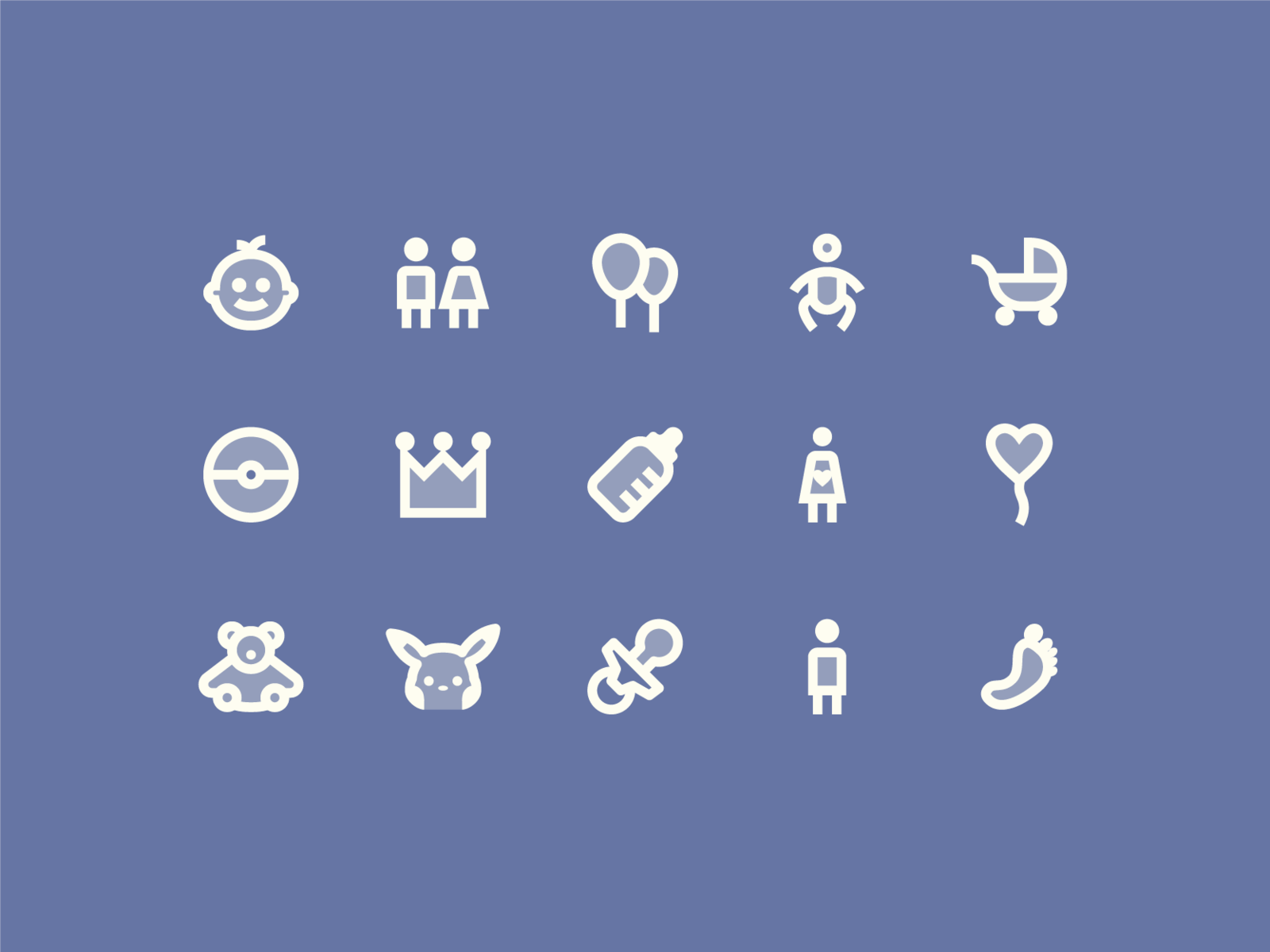 baby two tone icons material design