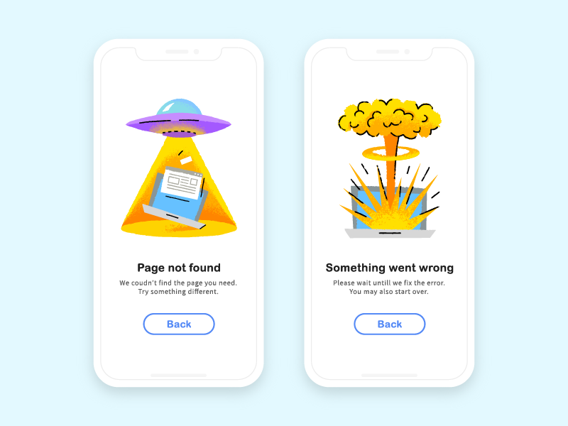interface illustrations for onboarding