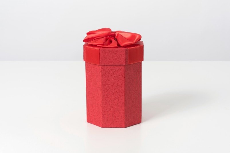 Red Christmas gift box