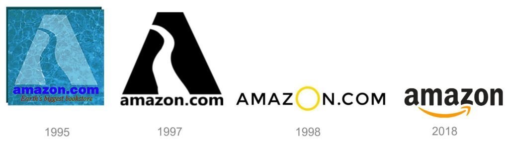 amazon logo design evolution