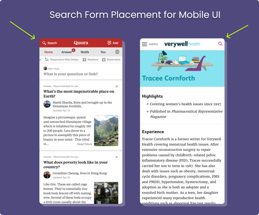 mobile ui search design
