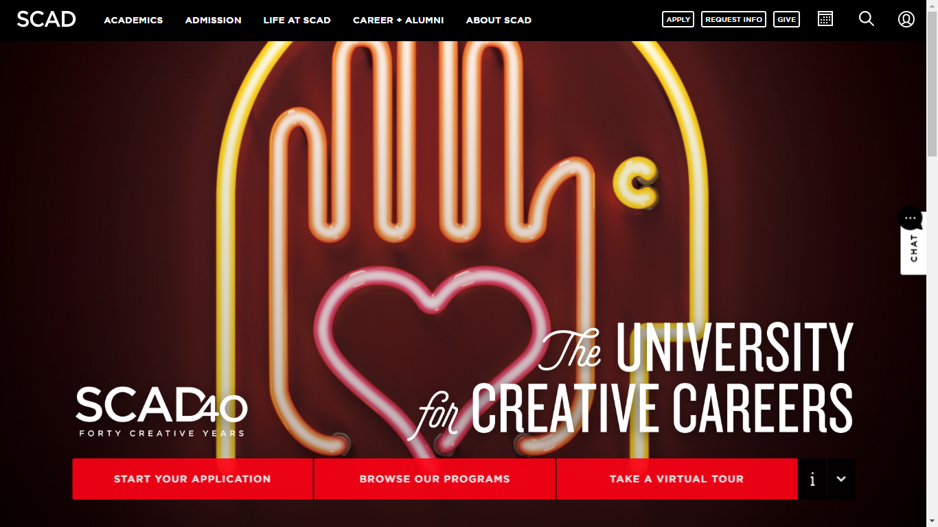 savannah college of art and design website