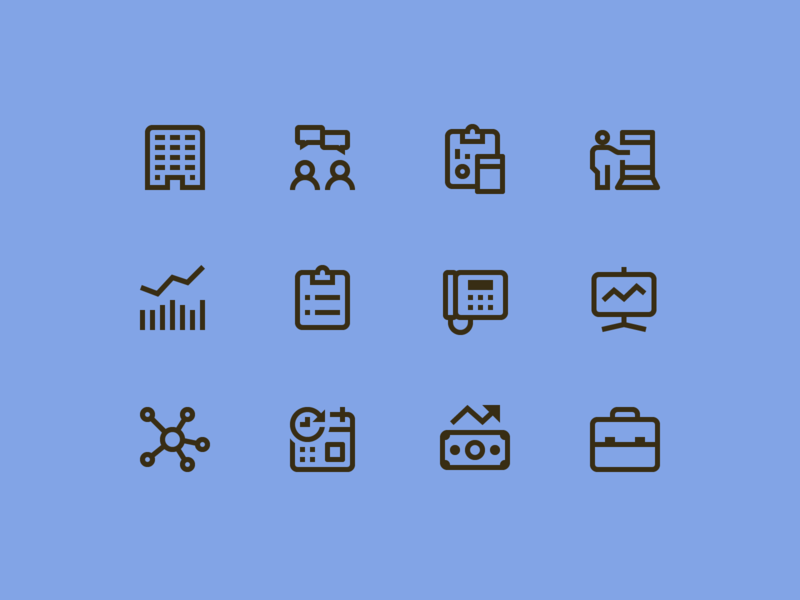 simple small icons finance