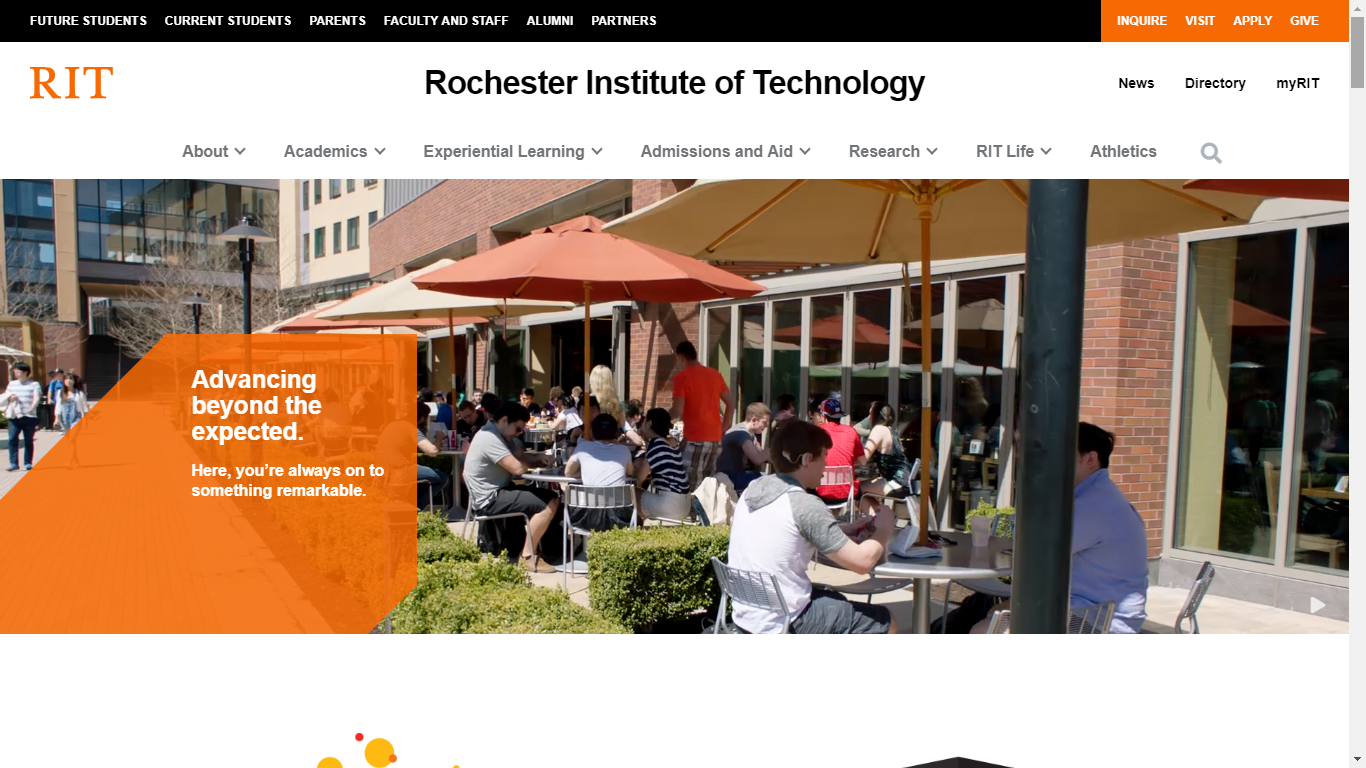 technology institute website design