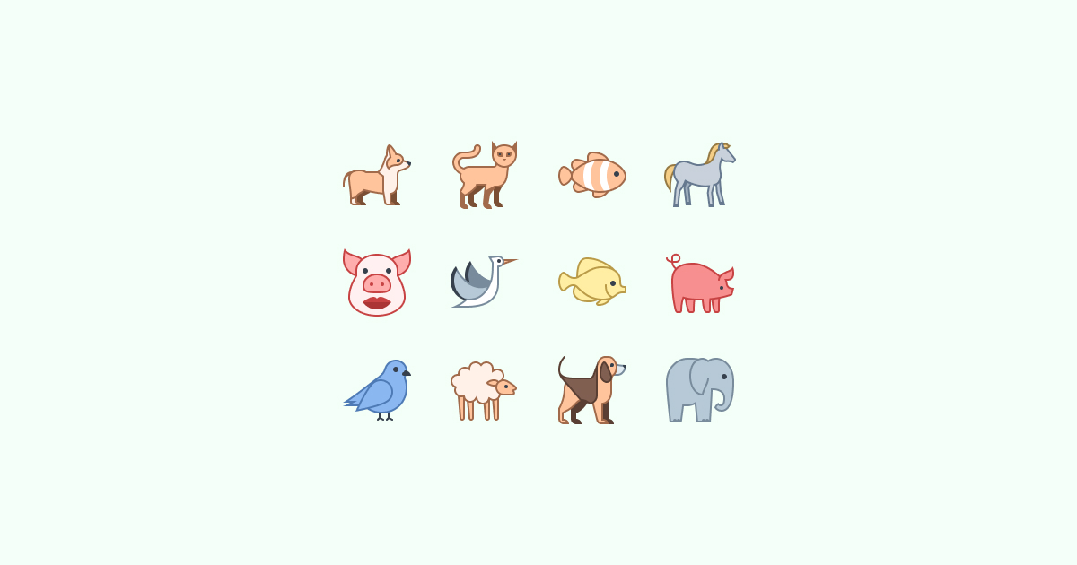 office animal clipart icons