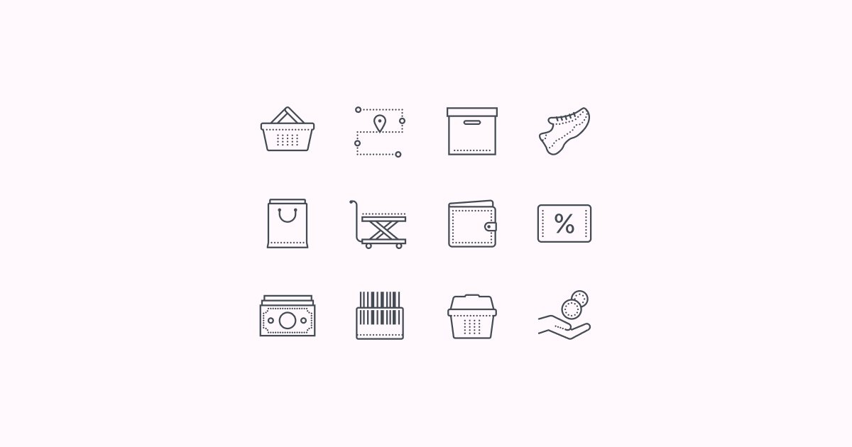 shopping clipart icons