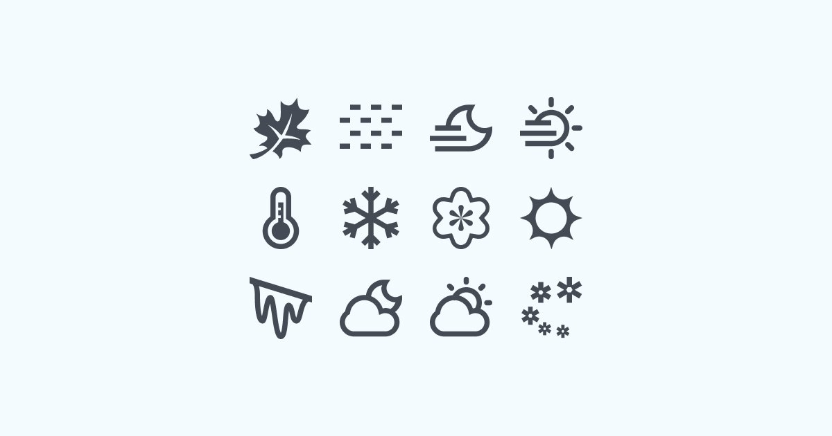 weather clipart icons