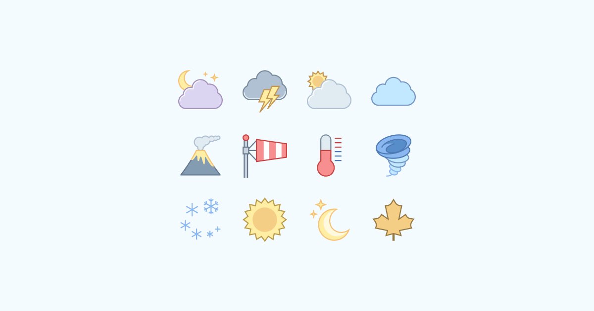 weather clipart icons