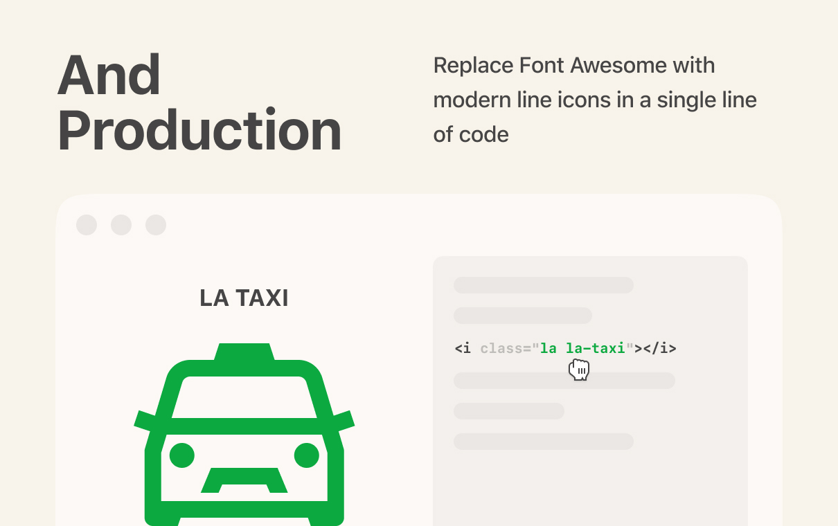 line awesome free icon font