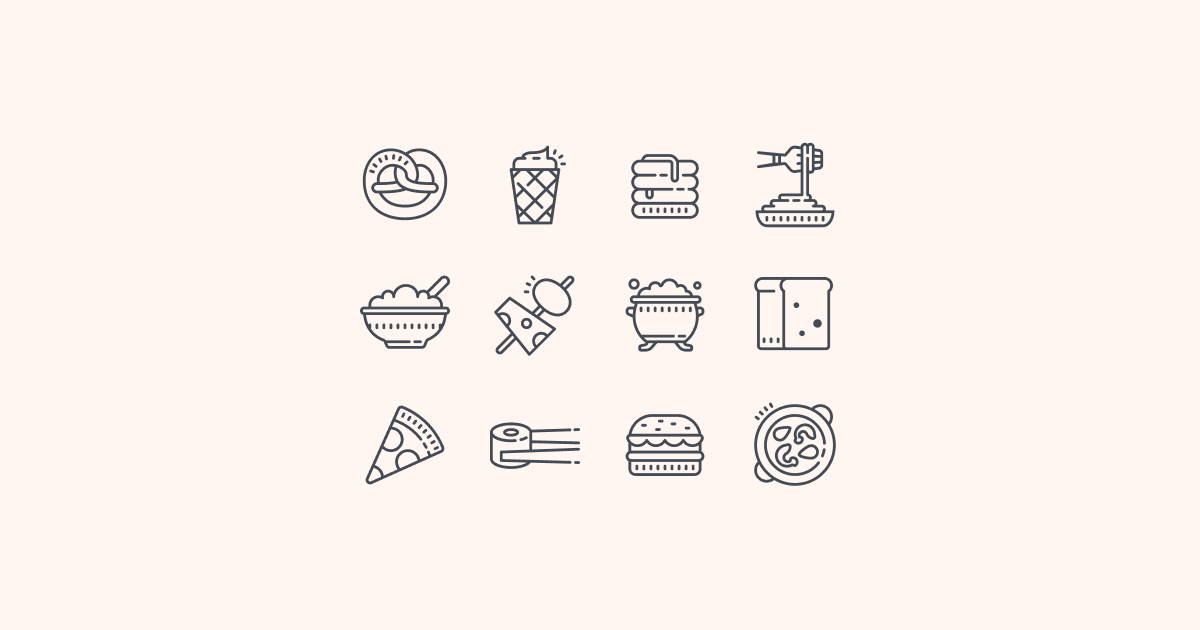 food clipart icons