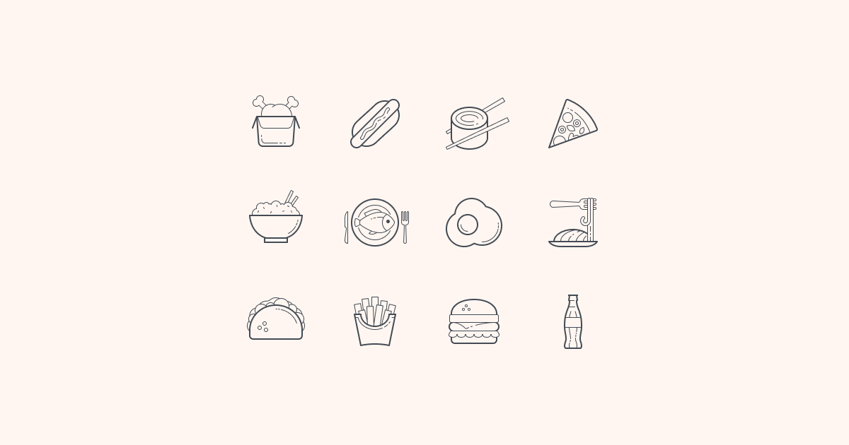 food clipart icons