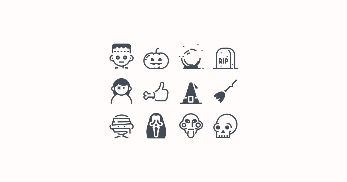 halloween clipart icons