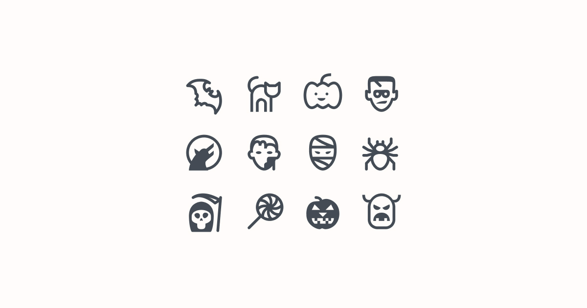 halloween clipart icons
