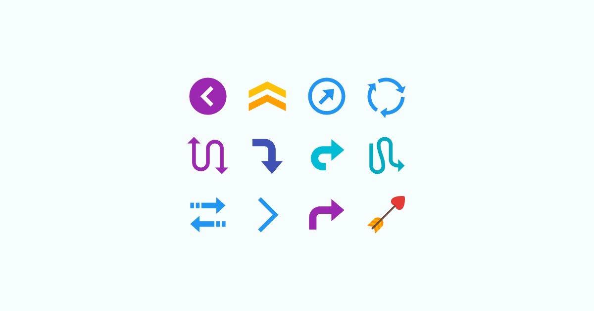 arrow clipart icons