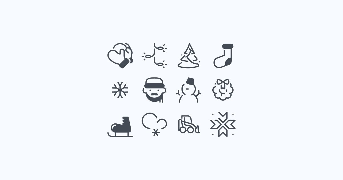 winter clipart icons