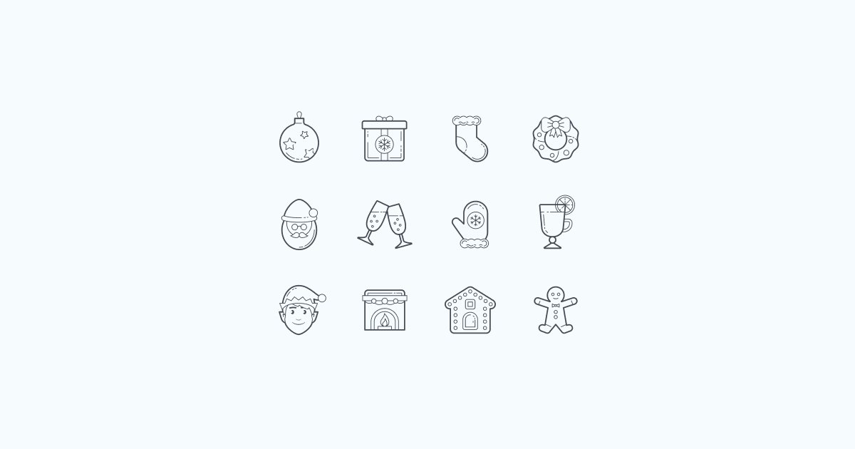 christmas clipart icons