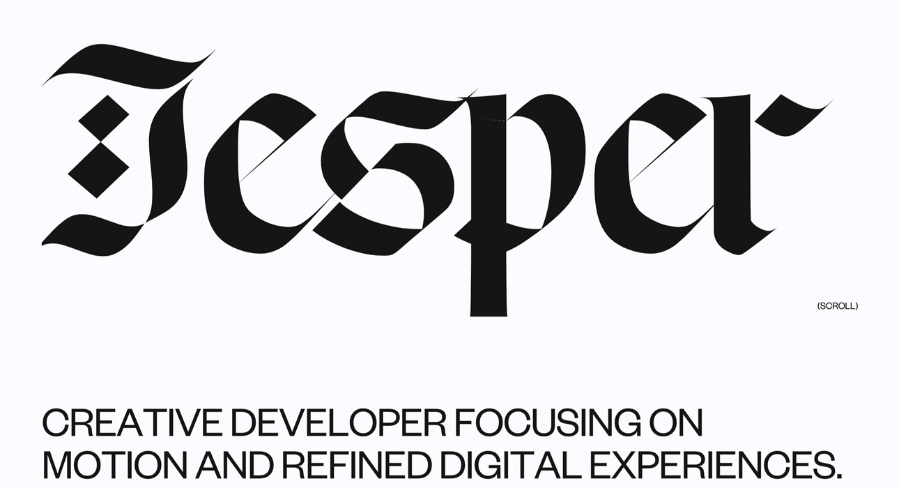 jesper website design