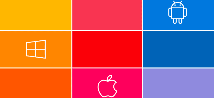Default Colors for Windows, iOS, and Android