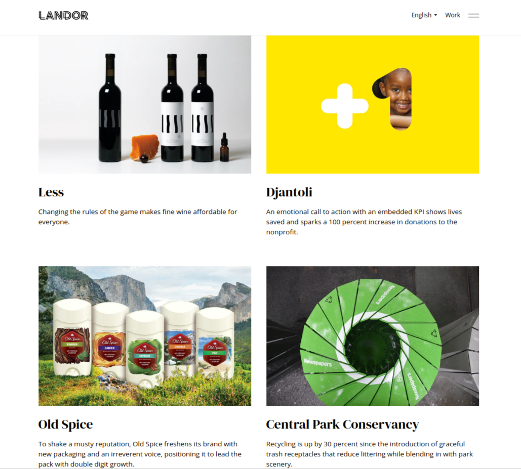 Landor website