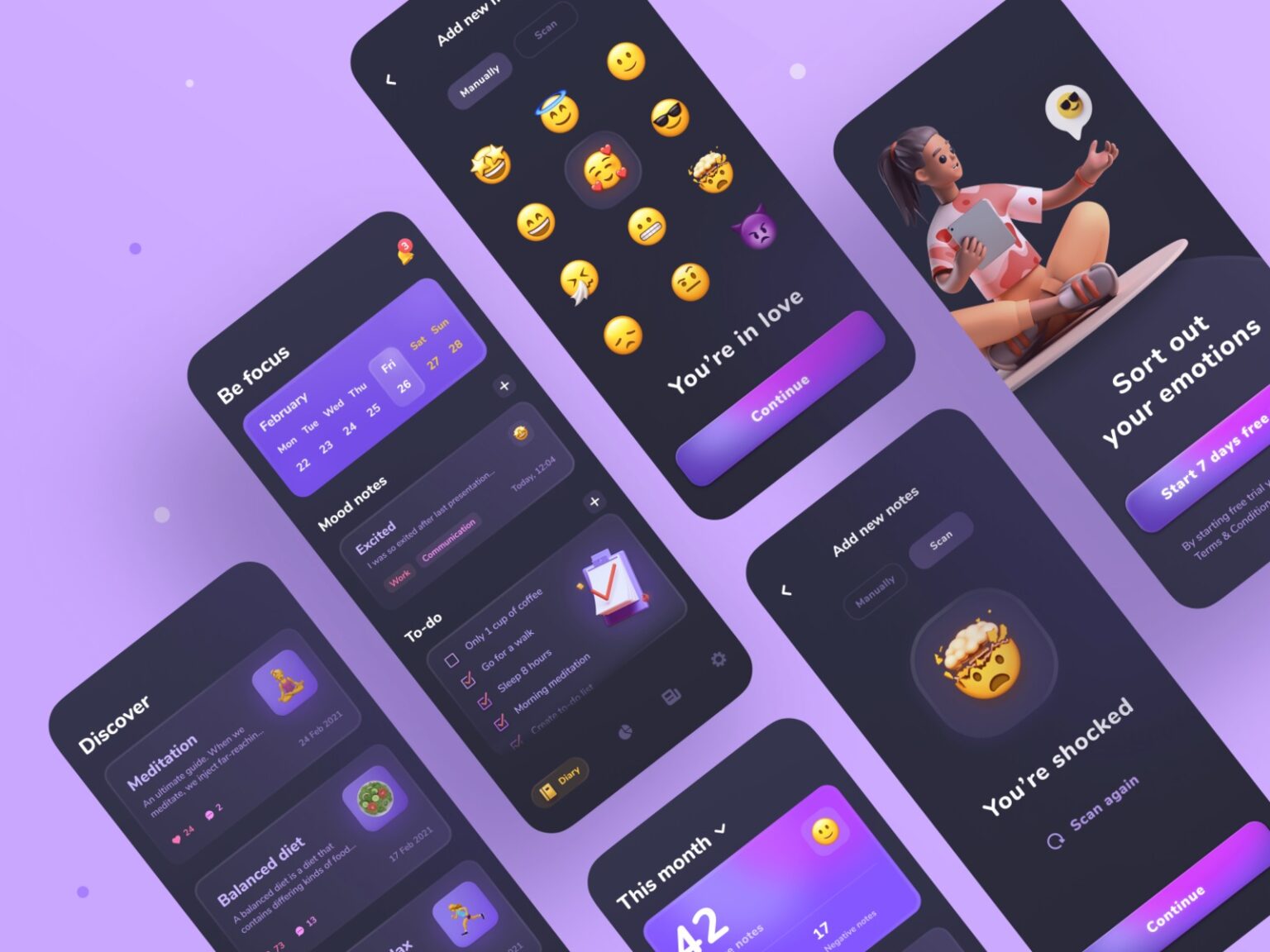 Design inspiration: awesome UI designs with Icons8 graphic elements