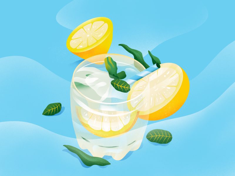 Sunkissed: a collection of refreshing summer illustrations:Lemonade by Berin Holy