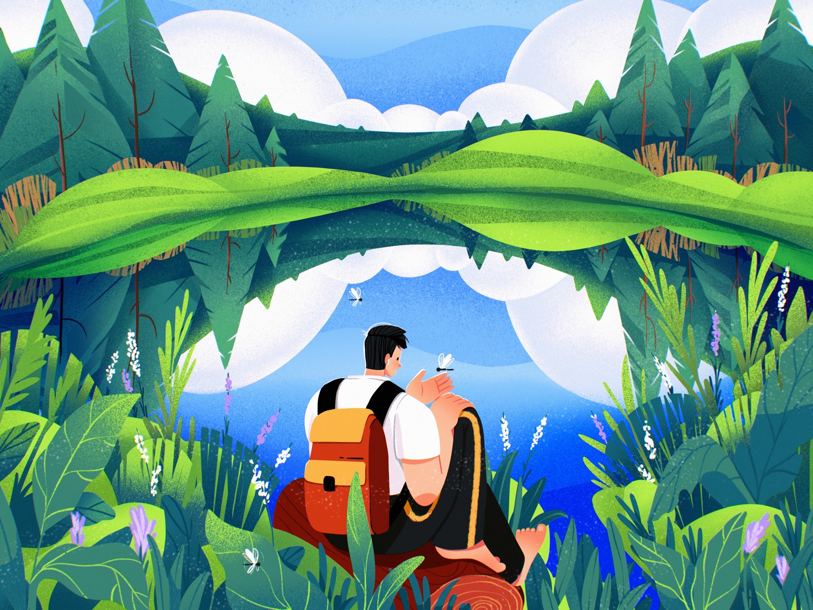 Sunkissed: a collection of refreshing summer illustrations:Perfect Isolation by tubik.arts
