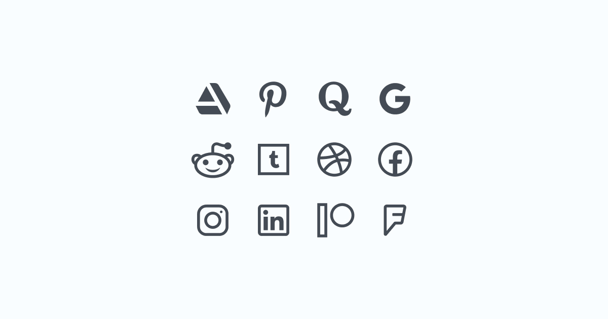 Like, Share, Repost: an ultimate bundle of eye-catching graphics for Social Media Day: icons set in Windows 10 style on light blue background