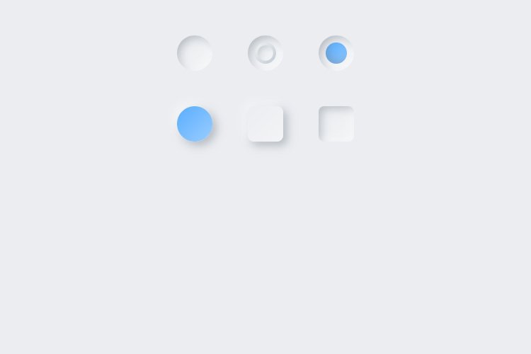 Lunacy tutorial: Neumorphism in UI design: Blue Inner Shadow