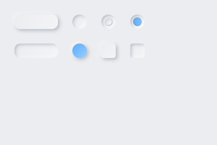 Lunacy tutorial: Neumorphism in UI design: Some more buttons and fields