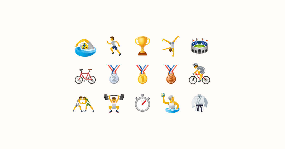 Tokyo Olympics Ultimate Graphic Bundle: mascots, logos & flags: icons set  on light yellow background