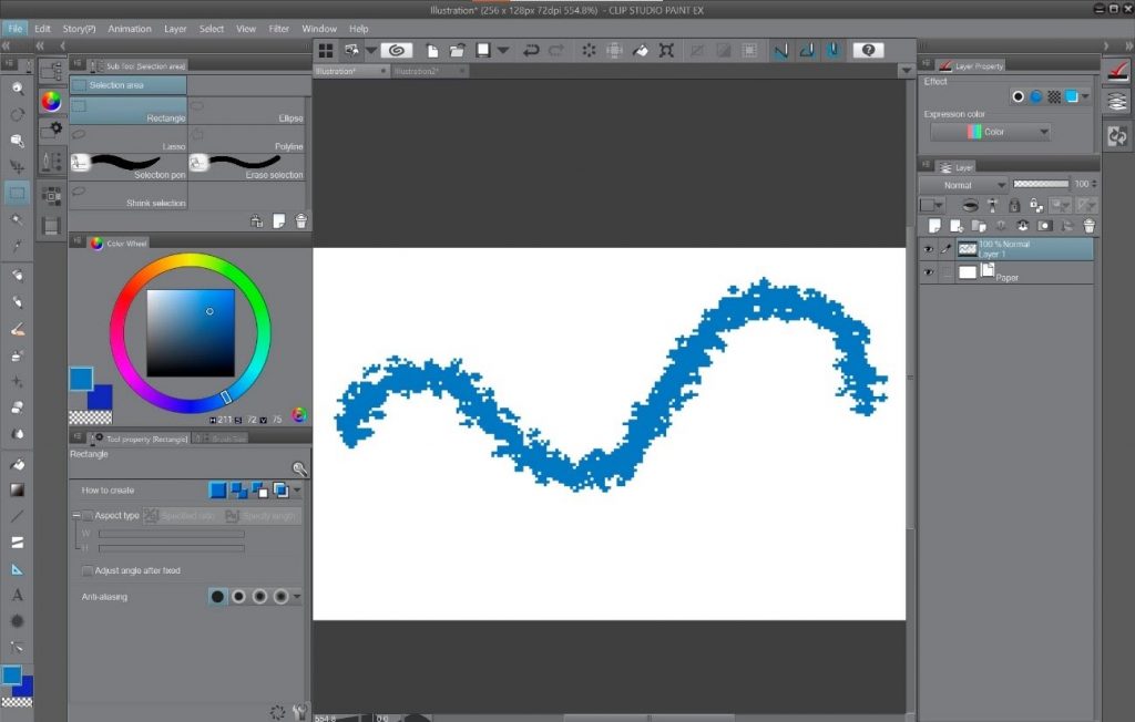 use gradient in manga studio ex 5