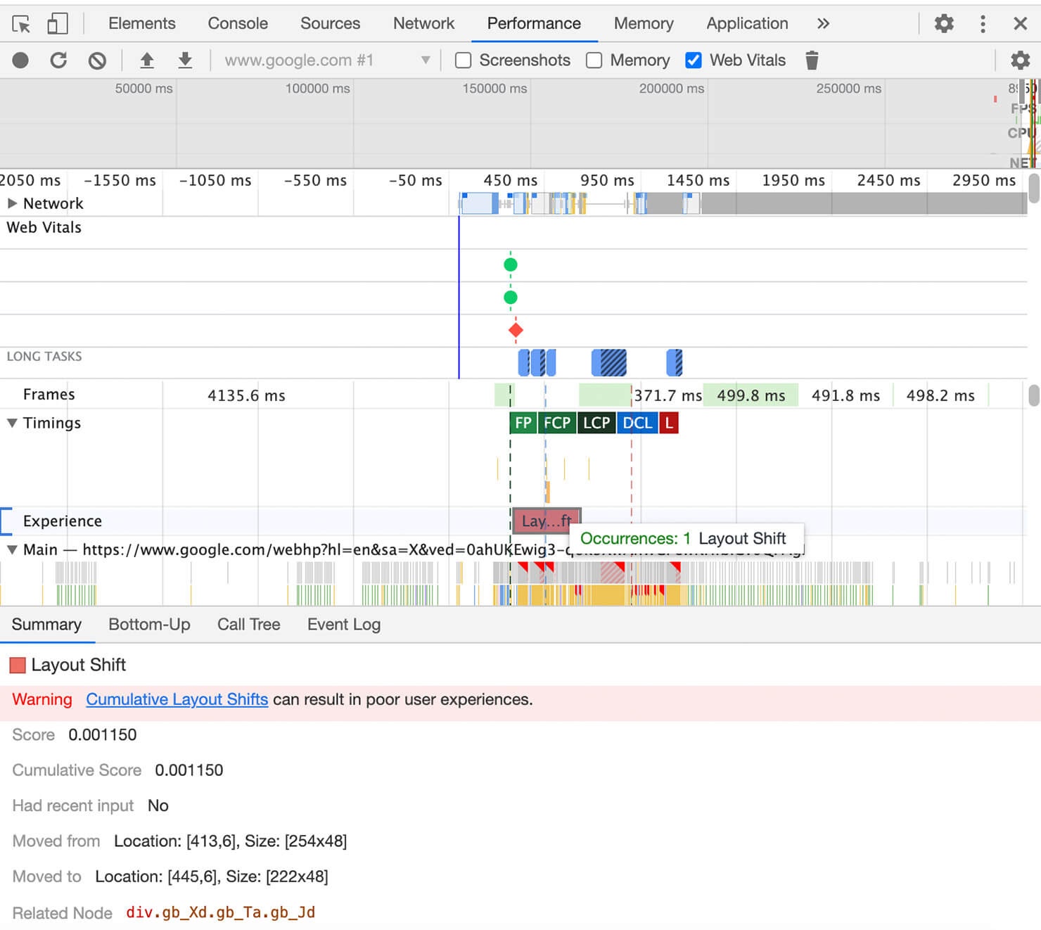 How hosting server speed affects SEO ranking of a website: Chrome_DevTools site page