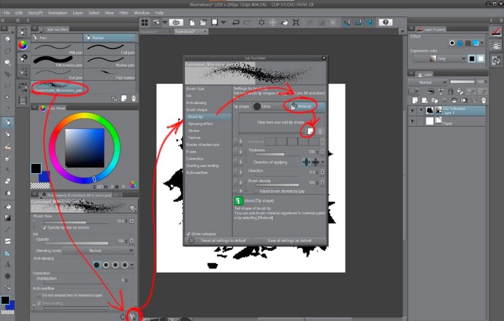 How to create a beautiful Pixel Art environment in Clip Studio Paint: Brush Tip