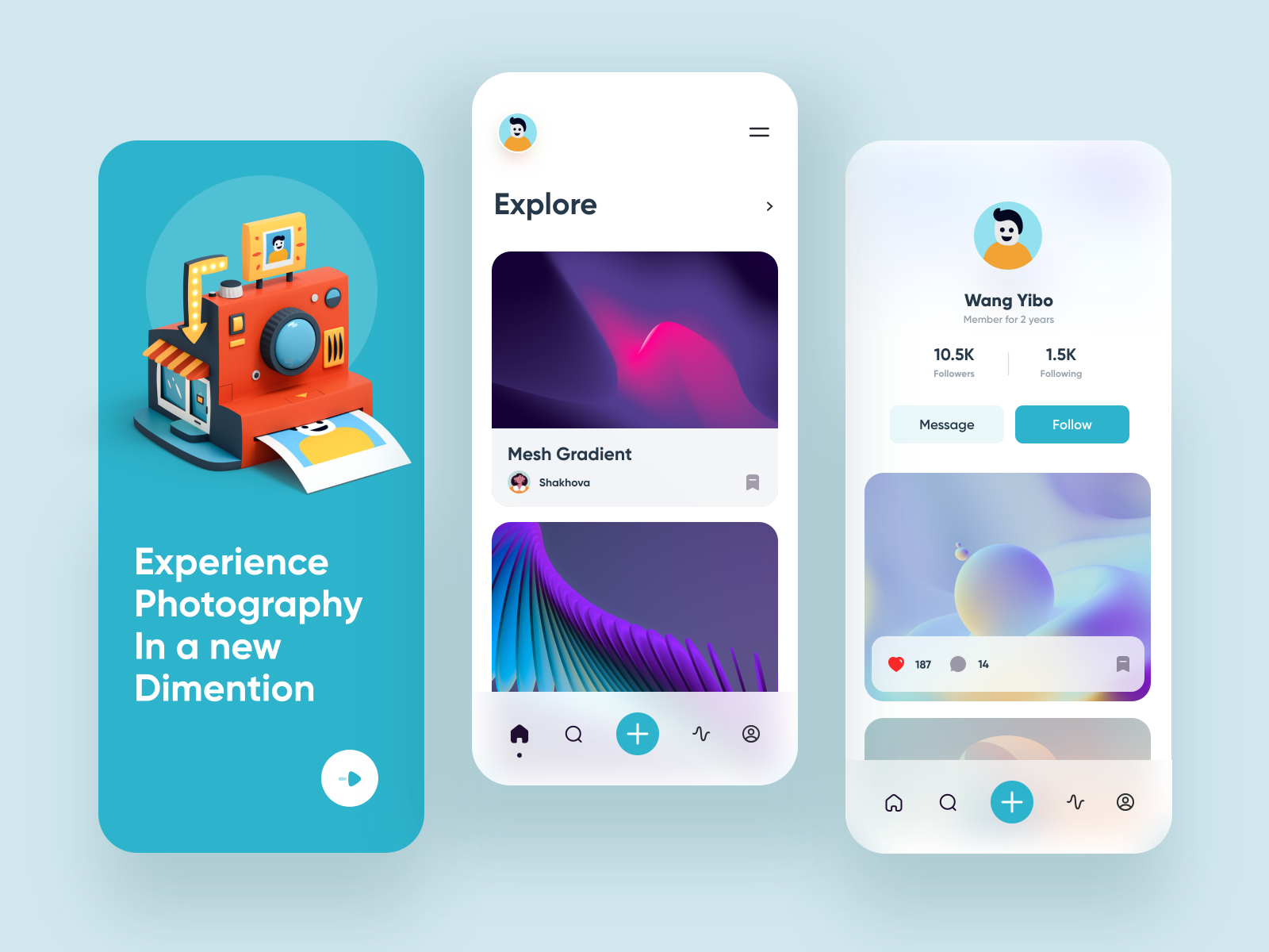Design inspiration: web and mobile interfaces with Icons8 graphic elements: interfaces by Yasir Ahmad Noori