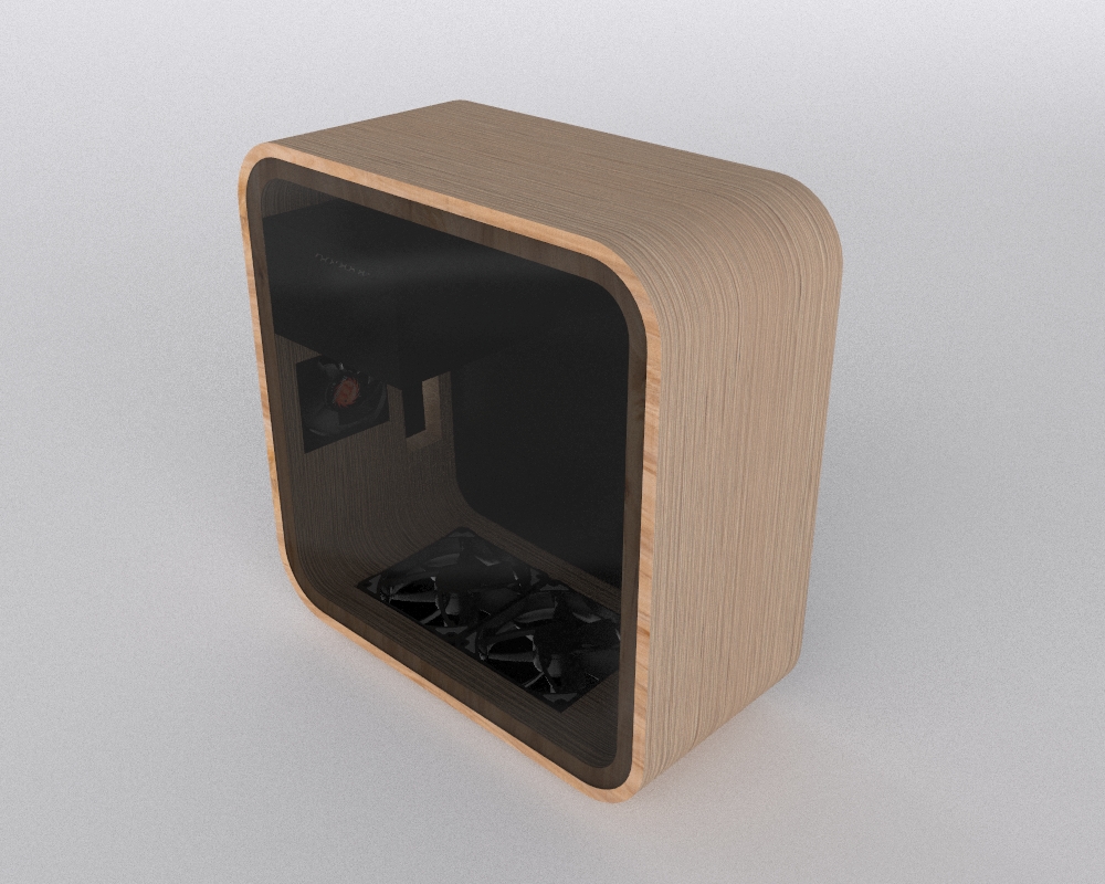 Wooden computer case concept