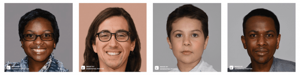 Faces by face generator