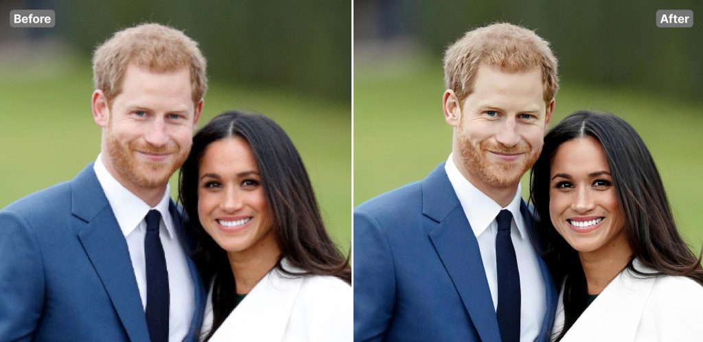 Enlarged photo of meghan and charles