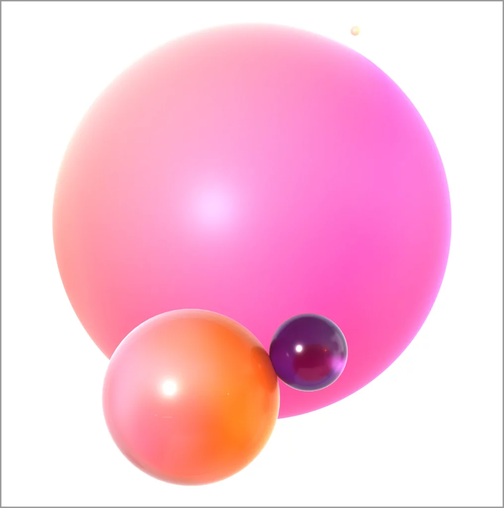 3d spheres illustration