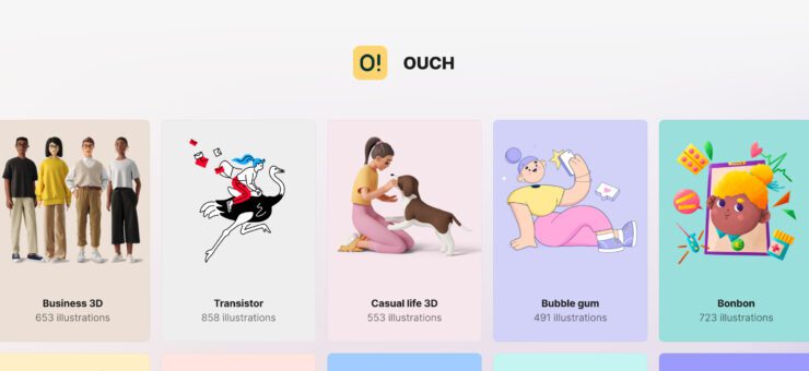Ouch! 3.0: Free illustrations and animations for your projects