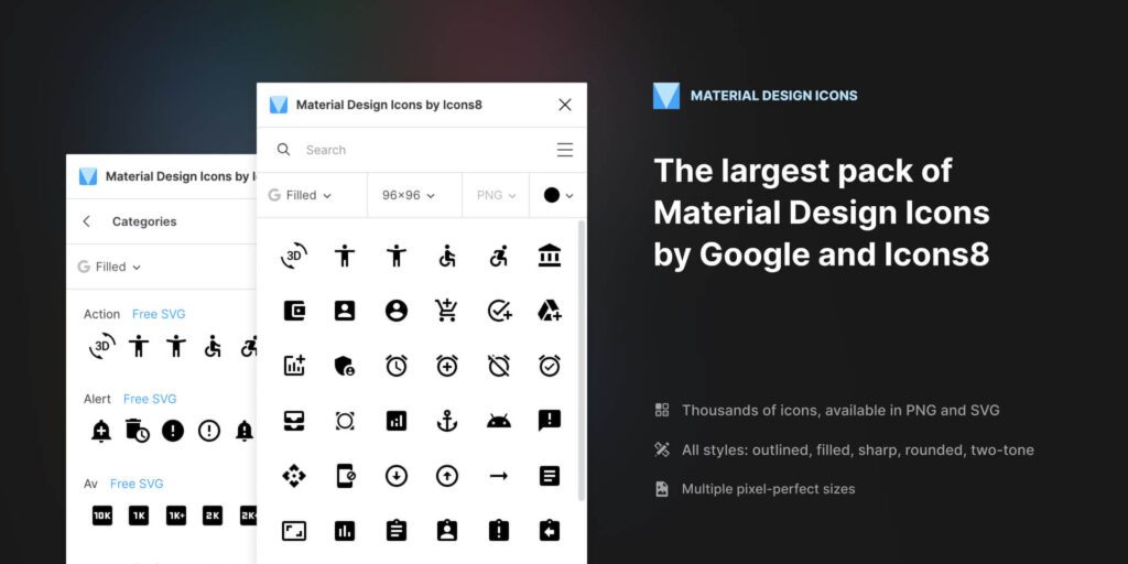 Material Design icons plugin cover