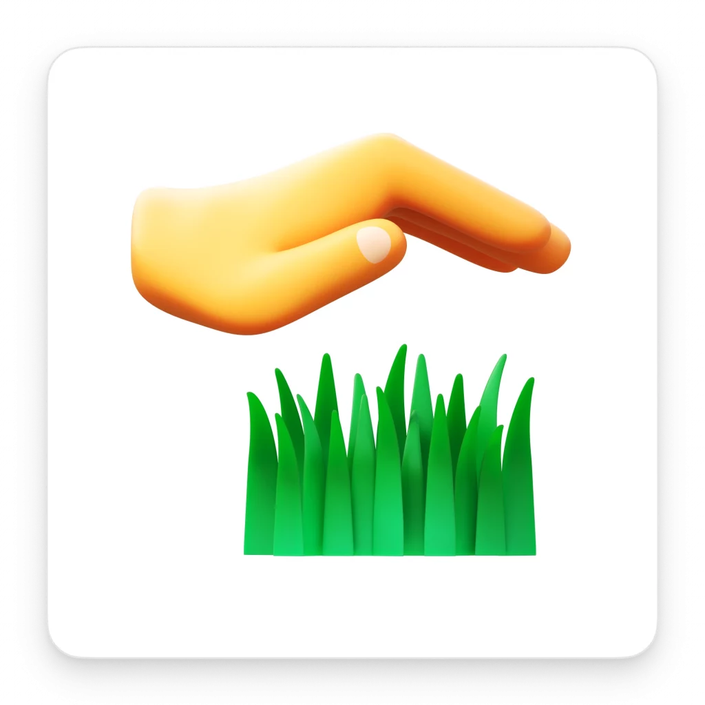 3d illustration of a lawn care