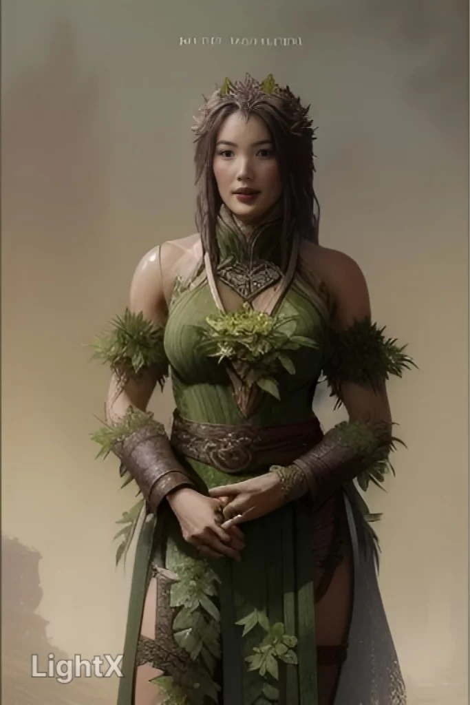 asian woman in a fantasy costume