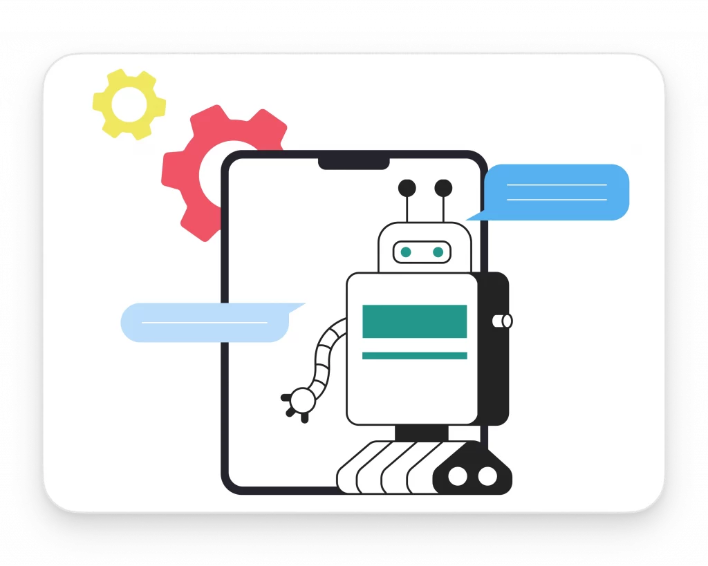 Support chatbot answering customers' questions