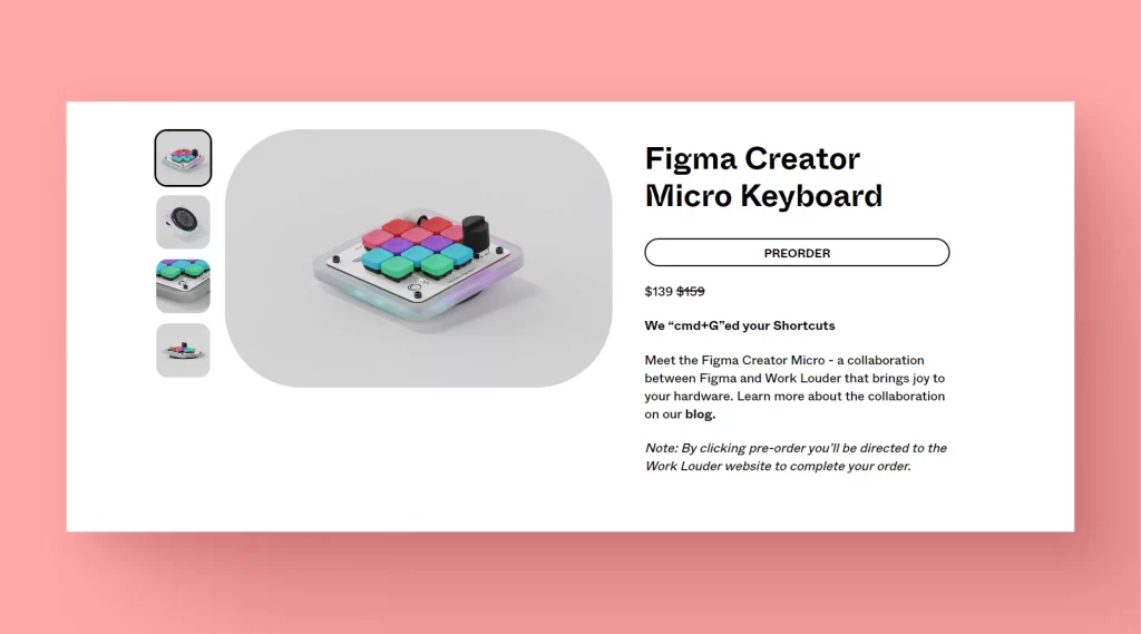 figma creators micro keyboard