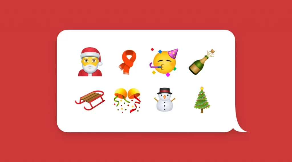 Emoji Christmas icons image